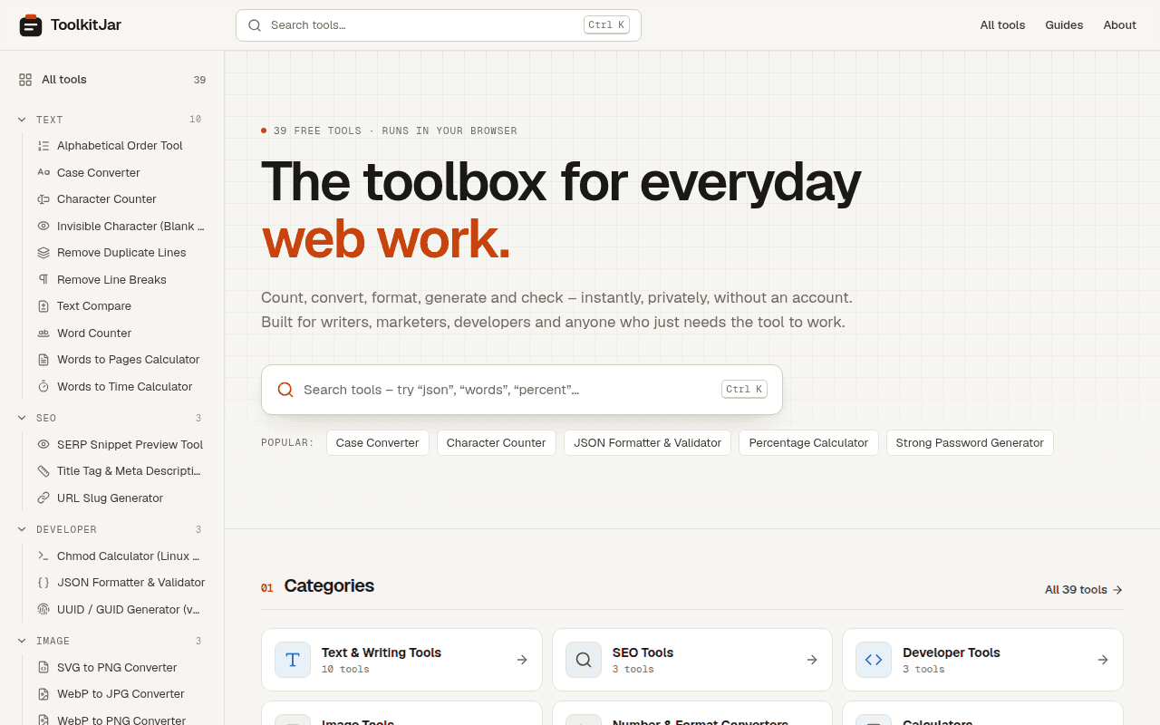 ToolkitJar – free online tools